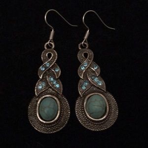 Antique turquoise earrings